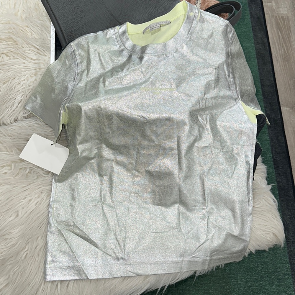 Stella McCartney Holographic Shirt Size 38 $625